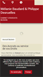Mobile Screenshot of baudard-desruelles-avocat-beziers.com